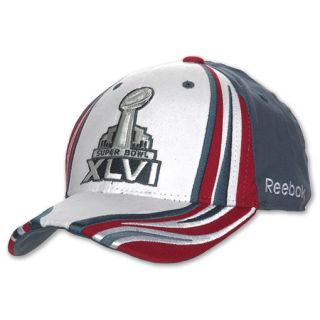 Reebok Super Bowl XLVI Adjustable Hat Grey/White