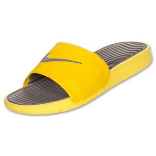 Mens Nike Benassi Solarsoft Slides Vivid Sulfur