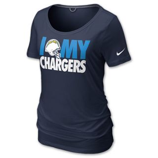 Nike San Diego Chargers Team Dedication Womens NFL Tee Shirt