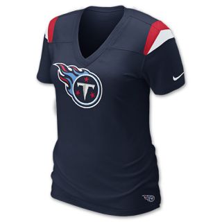 Nike NFL Tennessee Titans Womens V Neck Tee Shirt