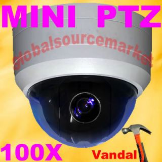  samsung CCD PTZ 540TVL SmartDome day night High speed 100x Zoom Camera