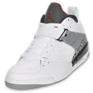 Jordan Mens Flight 45 Basketball Shoe White/Silver