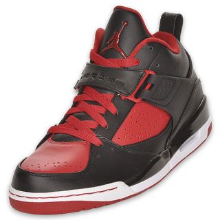 Jordan Mens Flight 45 Basketball Shoe Black/Red