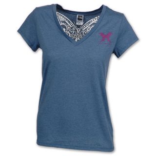 The North Face Fly Away Womens Tee Denim Blue