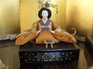 Vtg Japanese Hina Matsuri 14 Doll Set Imperial Court M