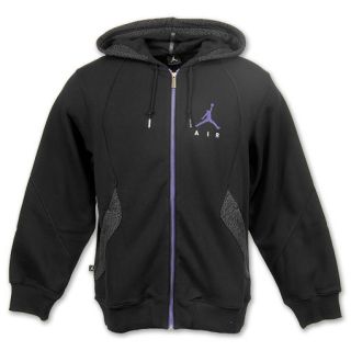 Air Jordan Remix Mens Hooded Jacket Black/Purple