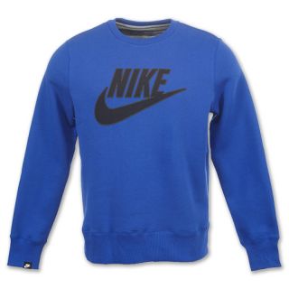 Nike Brushed Mens Sweatshirt Old Royal/Black