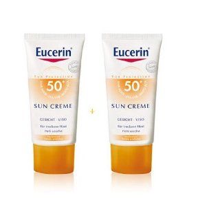 Eucerin Sun Cream 50+ Face (Pack of two) Beauty