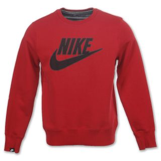 Nike Brushed Mens Sweatshirt Gym Red/Black