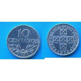 Almost Uncirculated 1974 Portugese 10 Centavos    Tiny