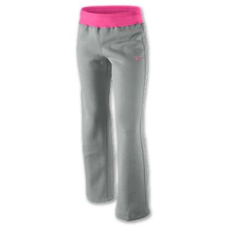 Nike Score Fleece Youth Pants Grey/Pink