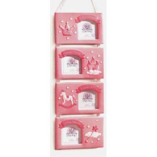 Russ Baby Princess Set of 4 3x3 Pink Hanging Frames Arts