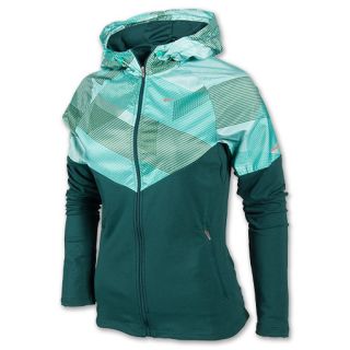 Womens Nike Fanatic Hoodie Dark Atomic Teal