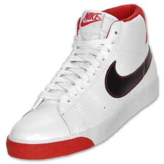 Nike Blazer Hi Top Mens Basketball Shoe White/Red
