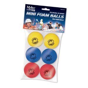  Mini Foam Ball 6 Pack Mini Replacement for Knee Hockey Goals Nets NEW