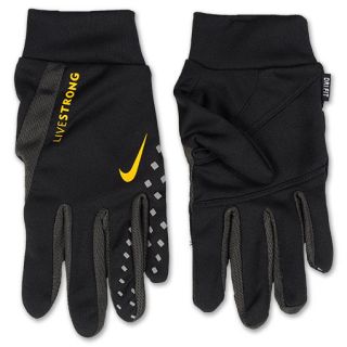 LIVESTRONG Lightweight Mens Running Gloves Black