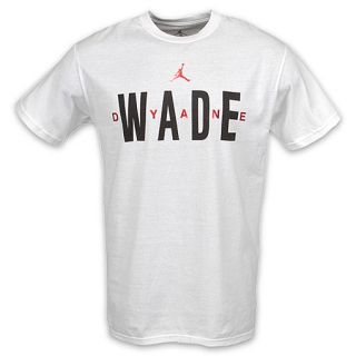 Jordan Wade Mens Tee White/Varsity Red/Black