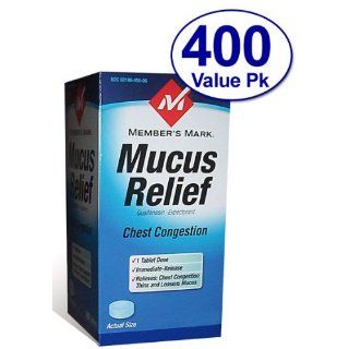 Members Mark   Mucus Relief, Guaifenesin 400 mg
