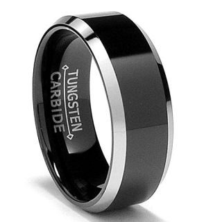 Tungsten Carbide Mens Ladies Unisex Ring Wedding Band 8MM (5/16 inch