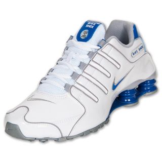 Mens Nike Shox NZ Running Shoes White/Game Royal
