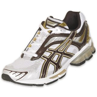 Asics Womens Gel Kushon Running Shoe White/Brown