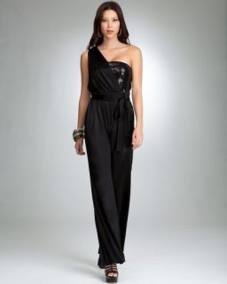 NWTbebe Dress Suits Jumpsuits Romper Black Sequin One Shoulder XXS