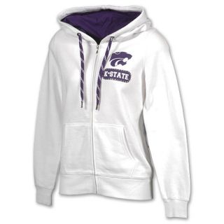 Kansas State Wildcats NCAA Star Studded Womens Full Zip Hoodie