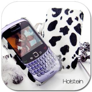 Holstein Velvet Hard Skin Case Cover For Blackberry 8520 8530 Curve 3G
