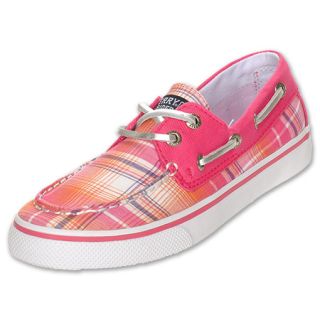 Sperry Bahama Preschool Casual Shoes Pink Plaid