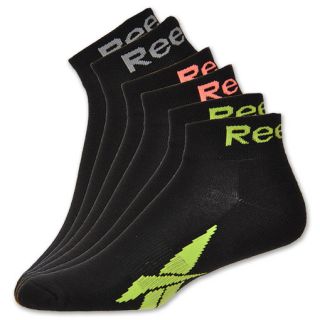 Reebok Vector Quarter Socks 3 Pack Black/Grey/Green