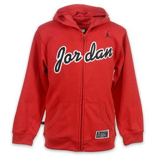 Jordan Youth Full Zip Hoodie Varsity Red/Black