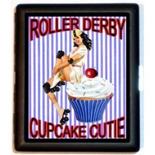Roller Derby Cupcake Cutie Stripes Cigarette Id Case