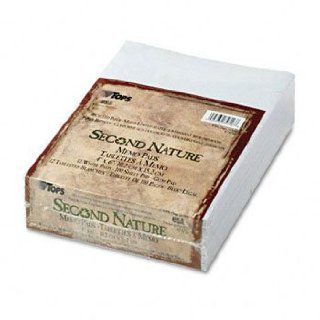 Second Nature Recycled Scratch Pad, Unruled, 4 x 6, 12 100
