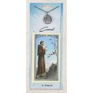 Silver Plated Auto Rosary St. Francis Religious Prayer Beads Catholic