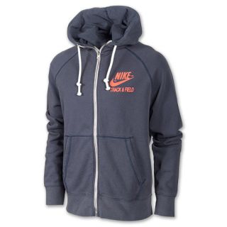Mens Nike AW77 Track and Field Hoodie Obsidian