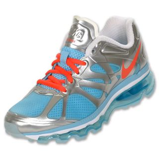 Nike Air Max 2012 Kids Running Shoes Blue/Silver