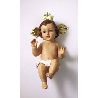 12 Spanish Design Baby Jesus Statue w/Removable Crown Figurine