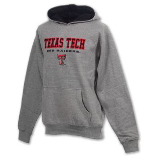 Texas Tech Red Raiders Stack NCAA Youth Hoodie Grey