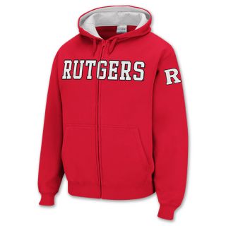 Rutgers Scarlet Knights Mens Full Zip Hoodie Red