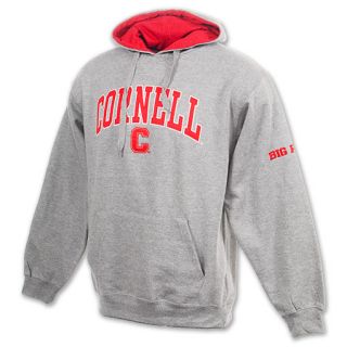 Cornell Big Red Arch NCAA Mens Hoodie Heather Grey