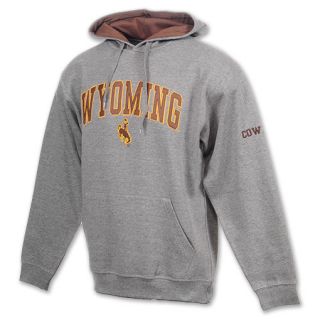 Wyoming Cowboys Arch NCAA Mens Hoodie Grey