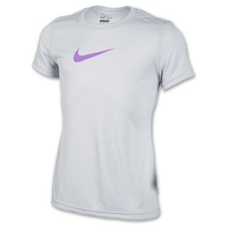 Girls Nike Power Graphic Training Shirt Strata