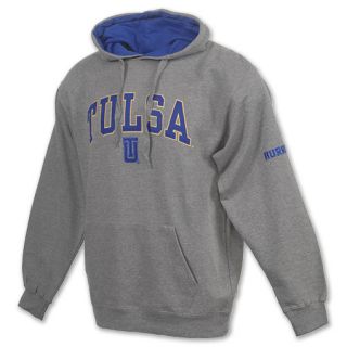 Tulsa Golden Hurricane Arch NCAA Mens Hoodie Grey