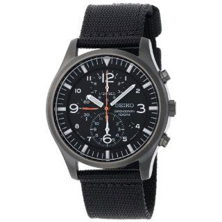 Seiko Mens SNDA65 Chronograph Strap Watch Watches 