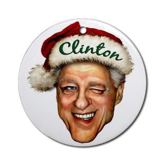 Bill Clinton ornament Round Ornament by  Home