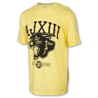 Mens Air Jordan XIII BC Tee Shirt Electric Yellow