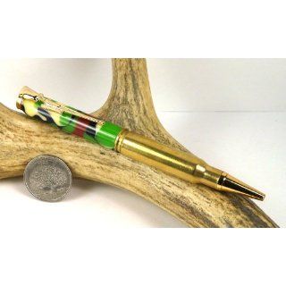 Jungle Camo Acrylic 308 Rifle Cartridge Pen Pen With a