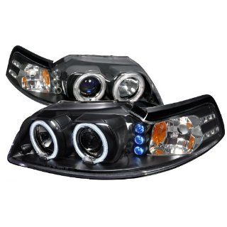 Ford Mustang Dual Ccfl Halo Black Projector Head Lights