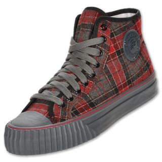 PF Flyers Mens Center Hi Casual Shoes Grey/Red