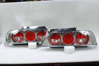 97 02 Honda Prelude Type SH vtec Sport Coupe Chrome Clear Tail Lights